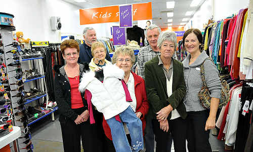Endeavour Foundation workers in the Mary Street thrift shop (from left) Alec Price, Hazel Price, Beryl Allison, Peggy Hunter, Don McClean, Lyn Bowman and Delia Smith. Endeavour Foundation workers in the Mary Street thrift shop (from left) Alec Price, Hazel Price, Beryl Allison, Peggy Hunter, Don McClean, Lyn Bowman and Delia Smith.
